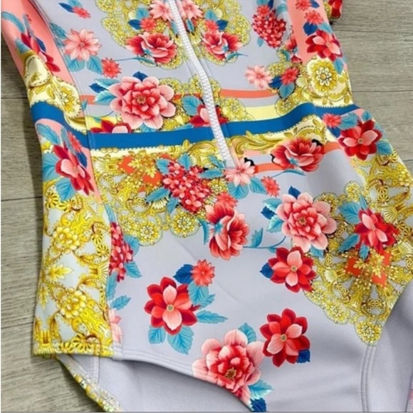 Johnny Was Japer Neoprene One Piece Swimsuit - Picture 5 of 6